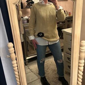 R D Style Beige Sweater